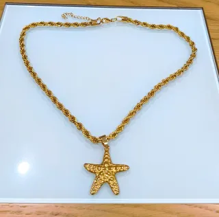 Cadena y Colgante Acero Quirúrgico Estrella