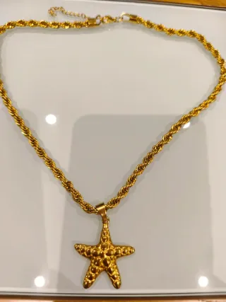 Cadena y Colgante Acero Quirúrgico Estrella