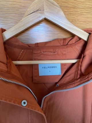 Cazadora vaquera naranja