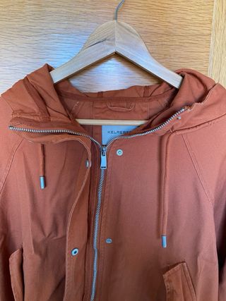 Cazadora vaquera naranja