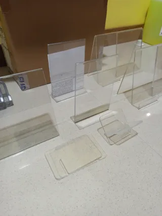Lote Soportes Expositor Acrílico Varios