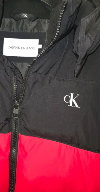 Piumino Calvin Klein Nero/Rosso Taglia L