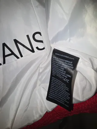 Piumino Calvin Klein Nero/Rosso Taglia L