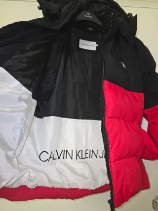 Piumino Calvin Klein Nero/Rosso Taglia L