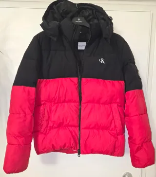 Piumino Calvin Klein Nero/Rosso Taglia L