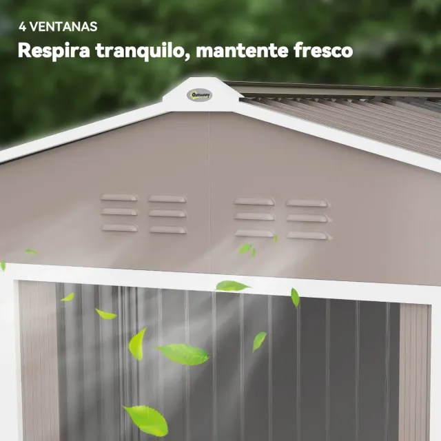 Cobertizo Jardín 4.9m² 277x195x192cm