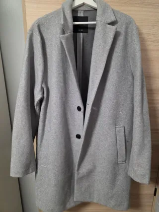 Gabardina gris hombre