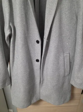 Gabardina gris hombre