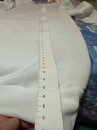 Felpa bianca con zip nuova