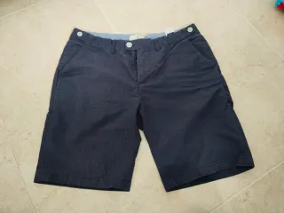 Pantalones cortos estampados azul marino