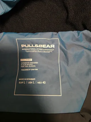 Chaqueta acolchada hombre azul