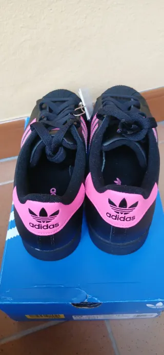 Adidas Superstar Negras Talla 38 2/3