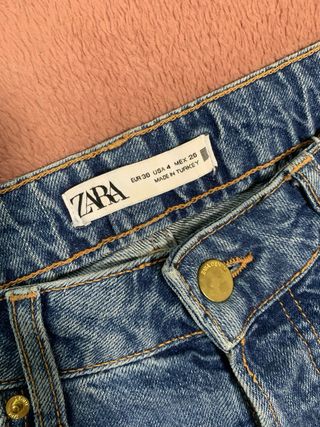 Vaqueros Zara Rectos Azul