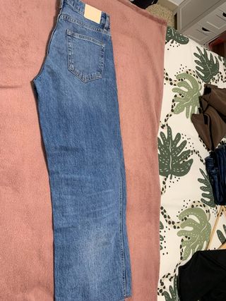 Vaqueros Zara Rectos Azul