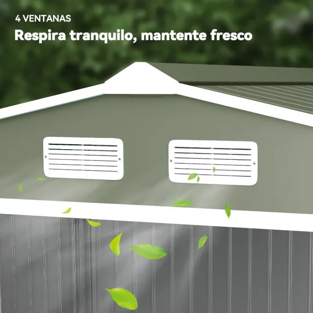 Cobertizo Jardín 4.9m² 277x195x192cm