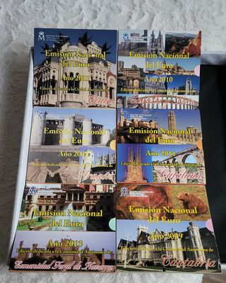 6 custodie vuote euro Spagna FNMT