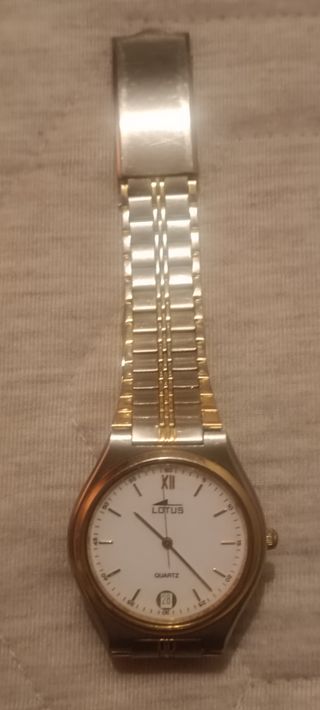 Reloj Lotus Clásico Caballero Dorado/Plateado