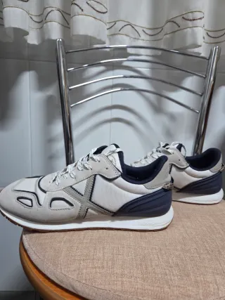 Zapatillas Munich Hombre Blanco/Gris