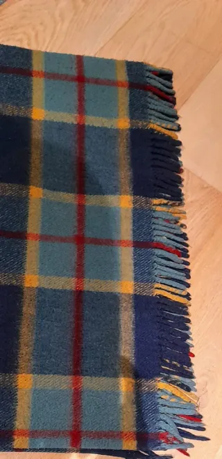 Manta de sofá a cuadros