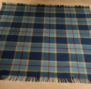 Manta de sofá a cuadros