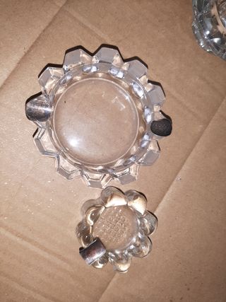 Juego cristal decoración y caja de por