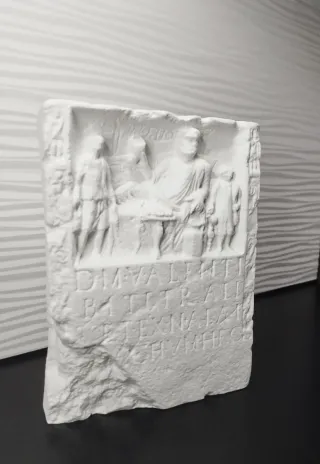 Gypsum Sculpture Totenmahl