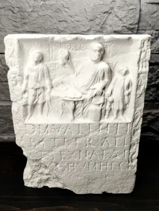 Gypsum Sculpture Totenmahl