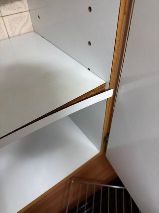 Armario de cocina madera y metal