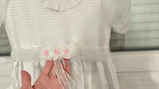 Vestido de comunión clásico blanco