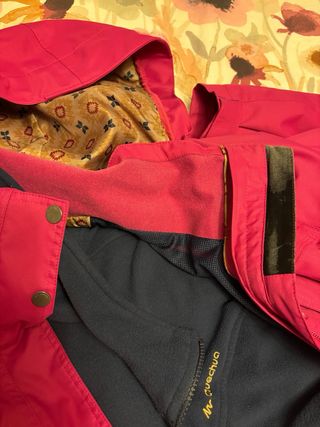 Cazadora deporte 3 en 1 Quechua Rosa