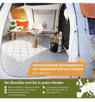 Tienda campaña familiar Skandika Gotland 6