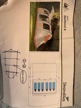 Tienda campaña familiar Skandika Gotland 6