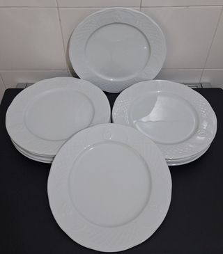 Vajilla Real Madrid Porcelana Blanca