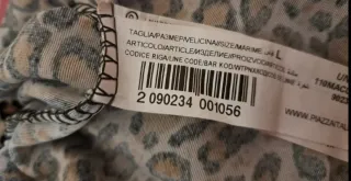 Blusa Leopardo Cuello Alto sin Mangas