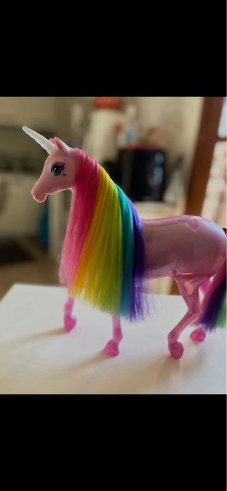 Unicorno Barbie Luminoso Rosa Arcobaleno