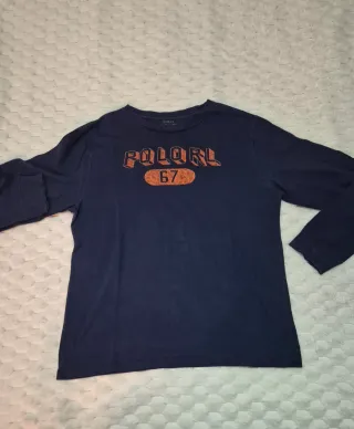 Polo Ralph Lauren Camiseta Manga Larga Azul