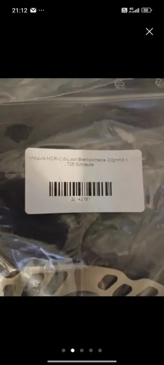 Coppia dischi freno e-bike 203mm 6 fori magura mdr