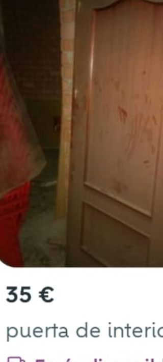 Puerta de interior, color nogal,