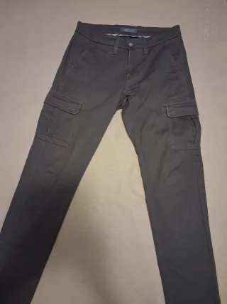 Pantaloni cargo Cotton e silk grigio