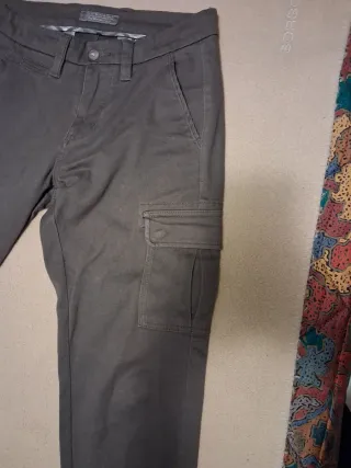 Pantaloni cargo Cotton e silk grigio