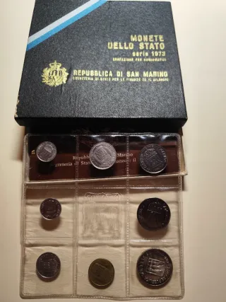 Divisionale Set Coin San Marino 1973 con argento