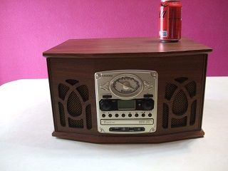 TOCADISCOS CON RADIO-CD/MP3-USB-SD-CASSETE