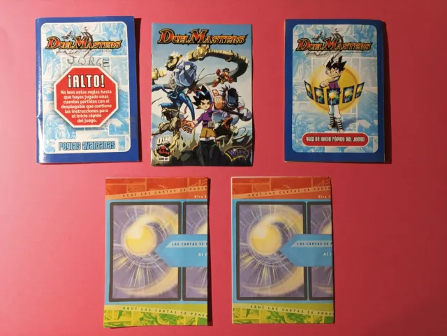 Cómic, guía, y tapete de "Duel masters"