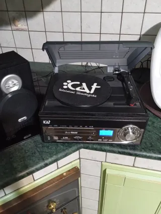 Stereo Giradischi Radio CD USB iCAT