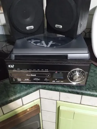 Stereo Giradischi Radio CD USB iCAT