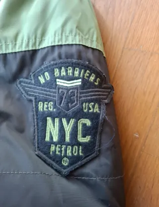 Chaqueta Petrol Industries Niño Verde/Gris