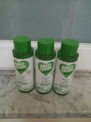 3 Flaconi Tonico Viso BIO AMO ESSERE