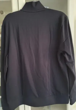 Sudadera chico negra con cremallera