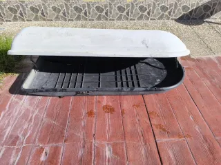 Baúl Coche 70x162cm Gris/Negro