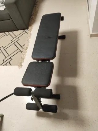 Banco de Gimnasio Ajustable, barras y fijaciones